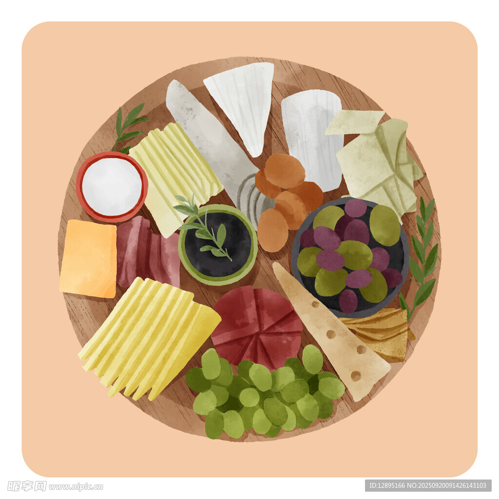 美味多样的拼盘小吃