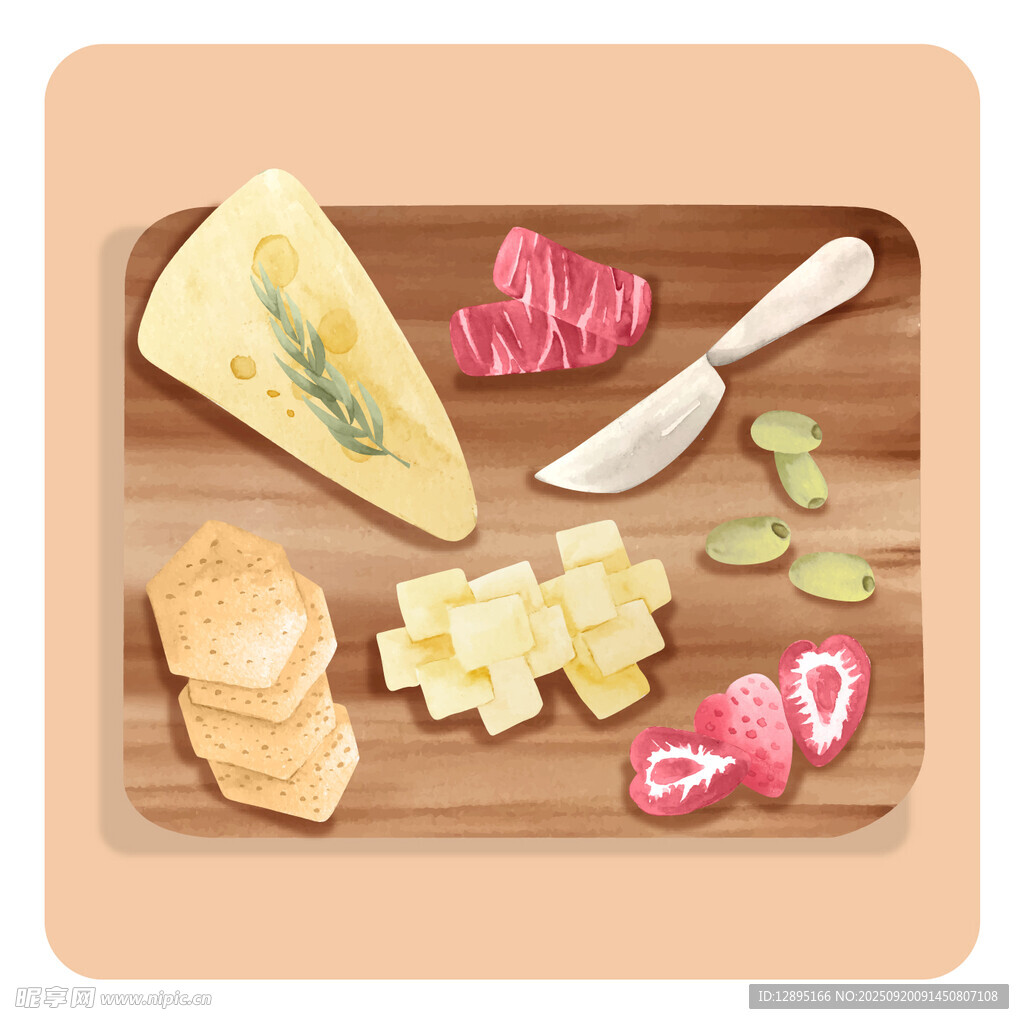 美味奶酪拼盘与小食