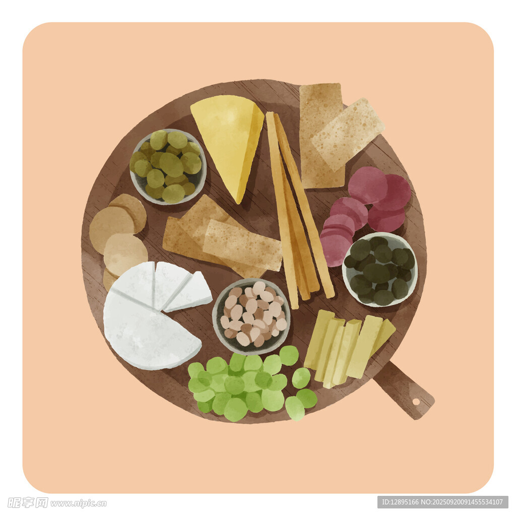 丰盛火锅食材拼盘