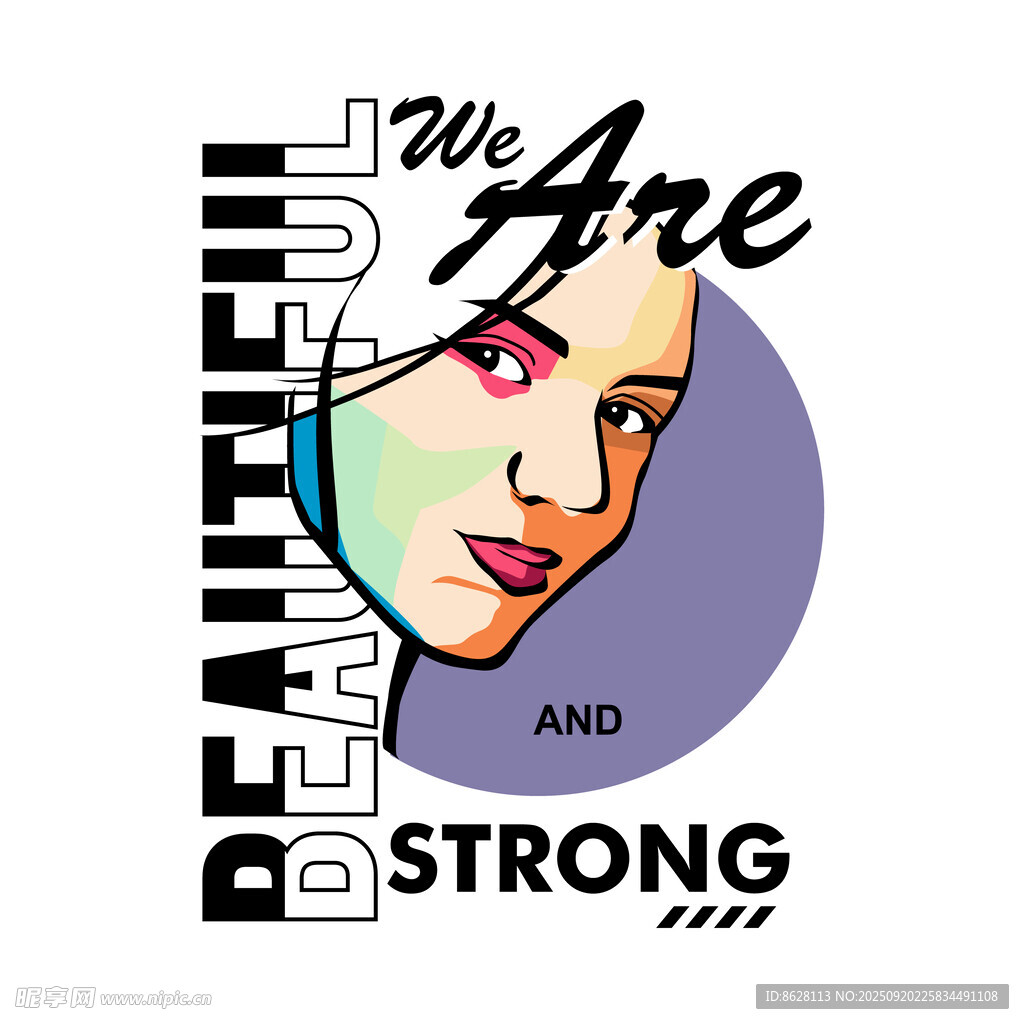 美丽且坚强的女性形象