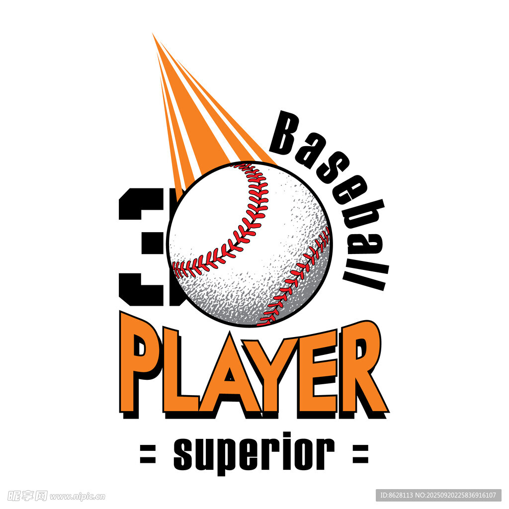 3号棒球选手卓越象征