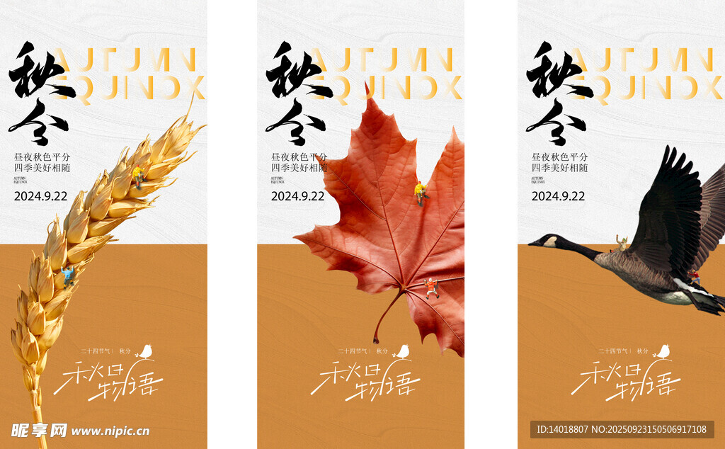 秋分节气海报