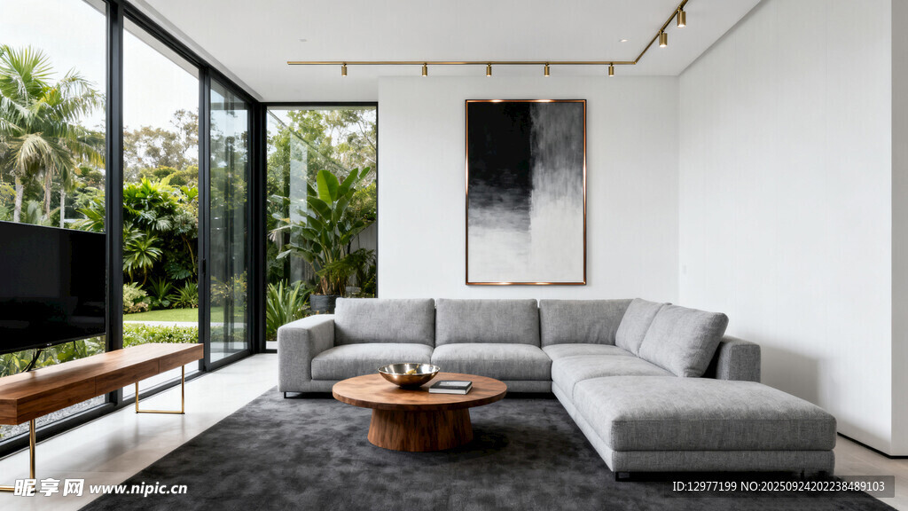 现代简约风客厅室内场景