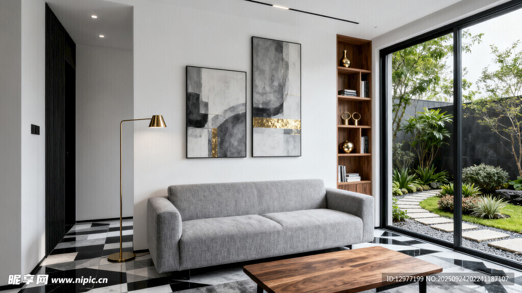 现代简约风客厅室内景致