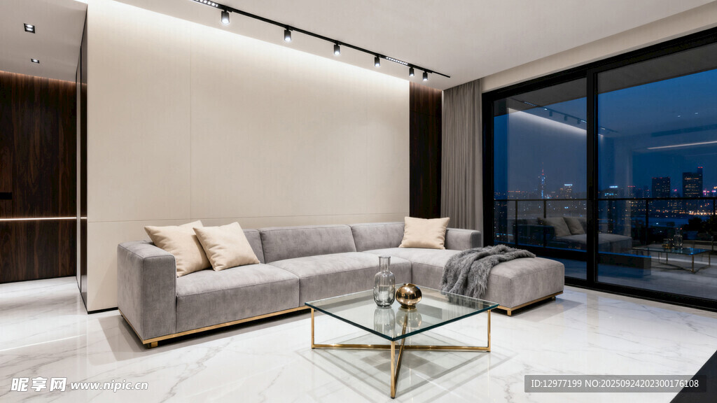 现代简约风客厅室内场景