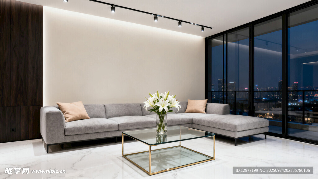 现代简约风客厅室内一角