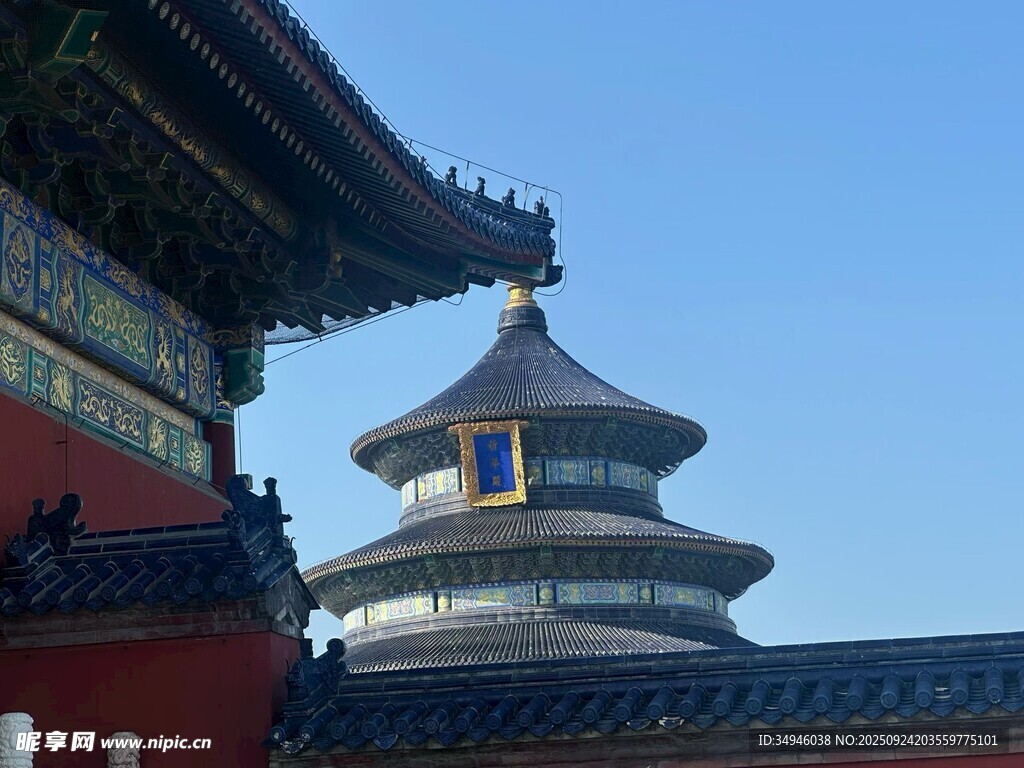 天坛古建筑一角