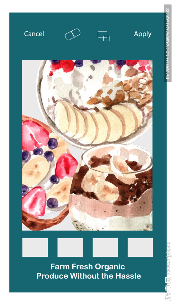 美味甜点海报设计模板