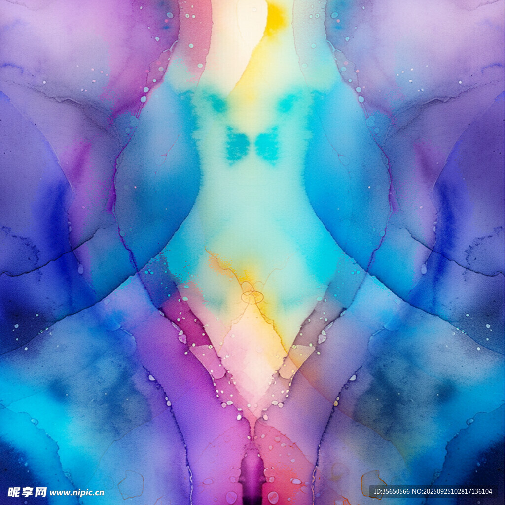 梦幻抽象色彩流体图案