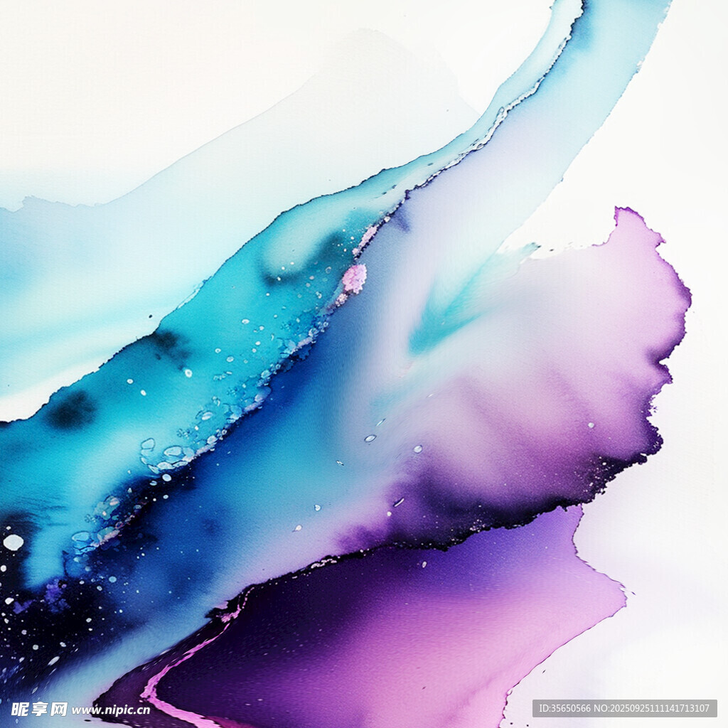 梦幻流体色彩艺术画面