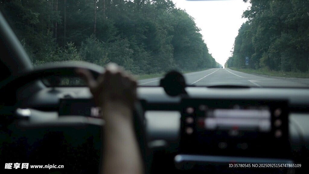 开车第一视角素材