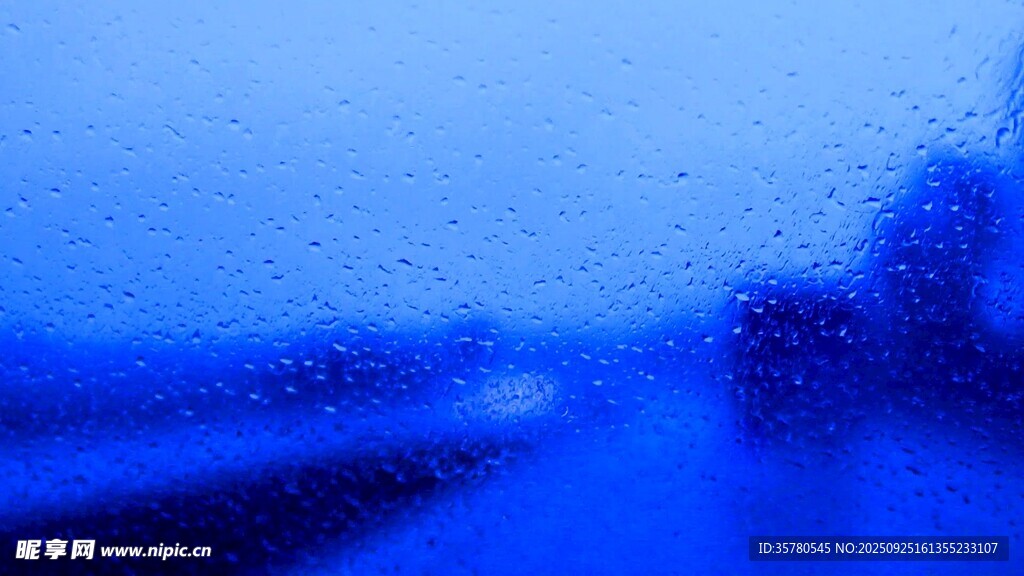 蓝色模糊背景纹理画面