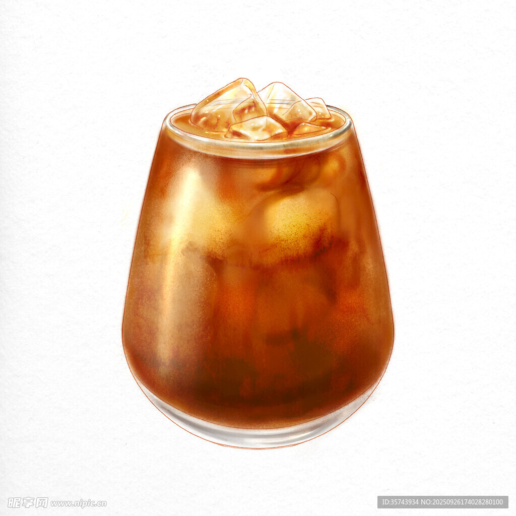 冰咖啡饮品特写