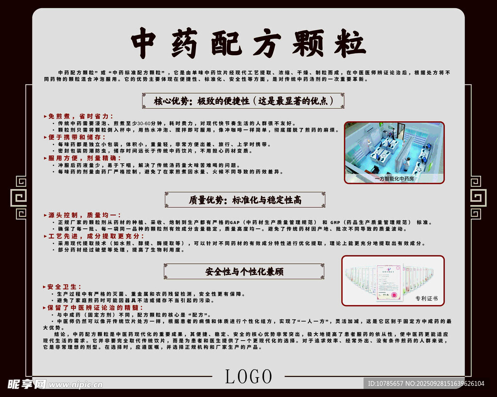 中药配方颗粒展板