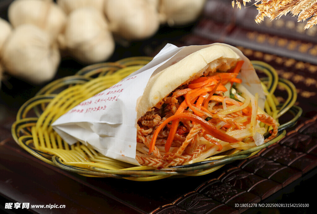 陕西美食 菜夹馍