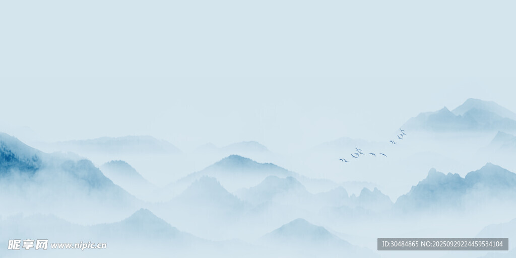 山水背景墙