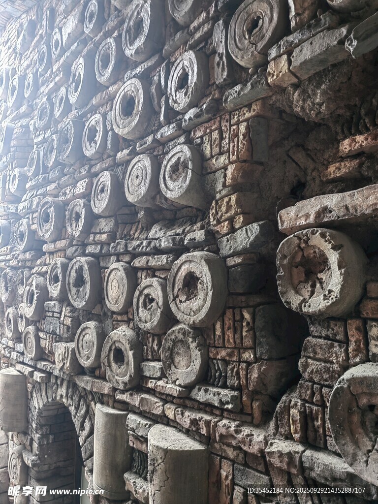 石砌墙面纹理背景