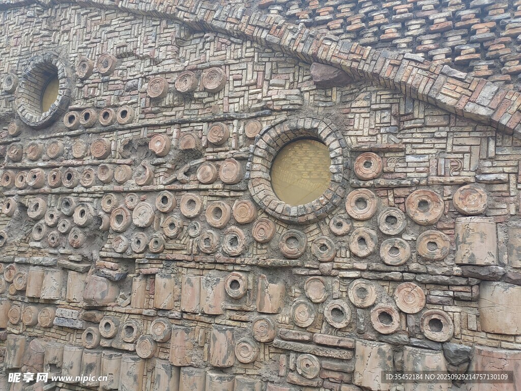 石砌墙面纹理背景