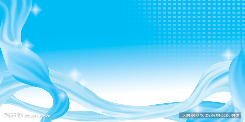 梦幻蓝调抽象背景图案