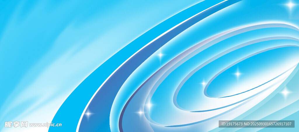 梦幻蓝色渐变流体背景图