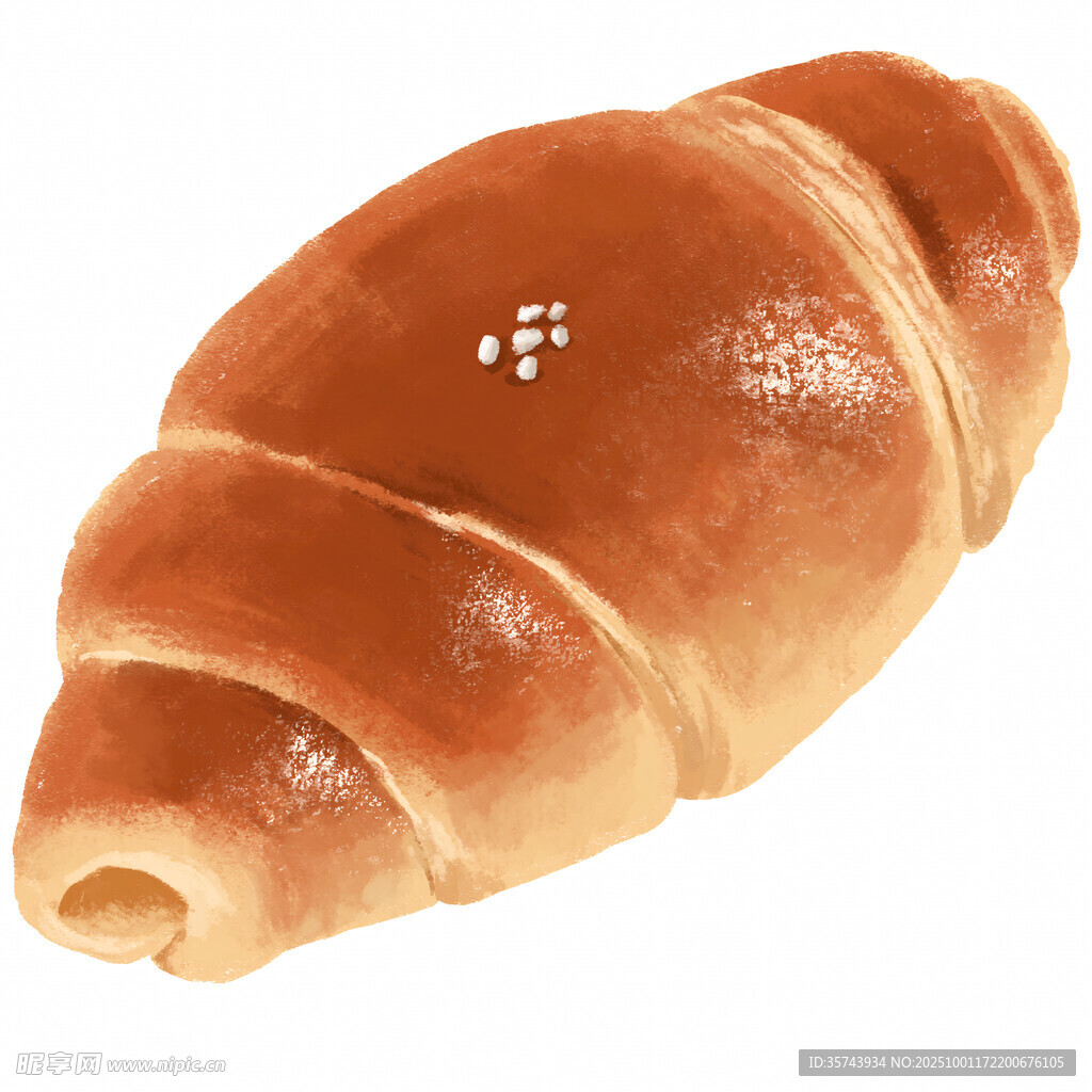 美味黄油牛角面包