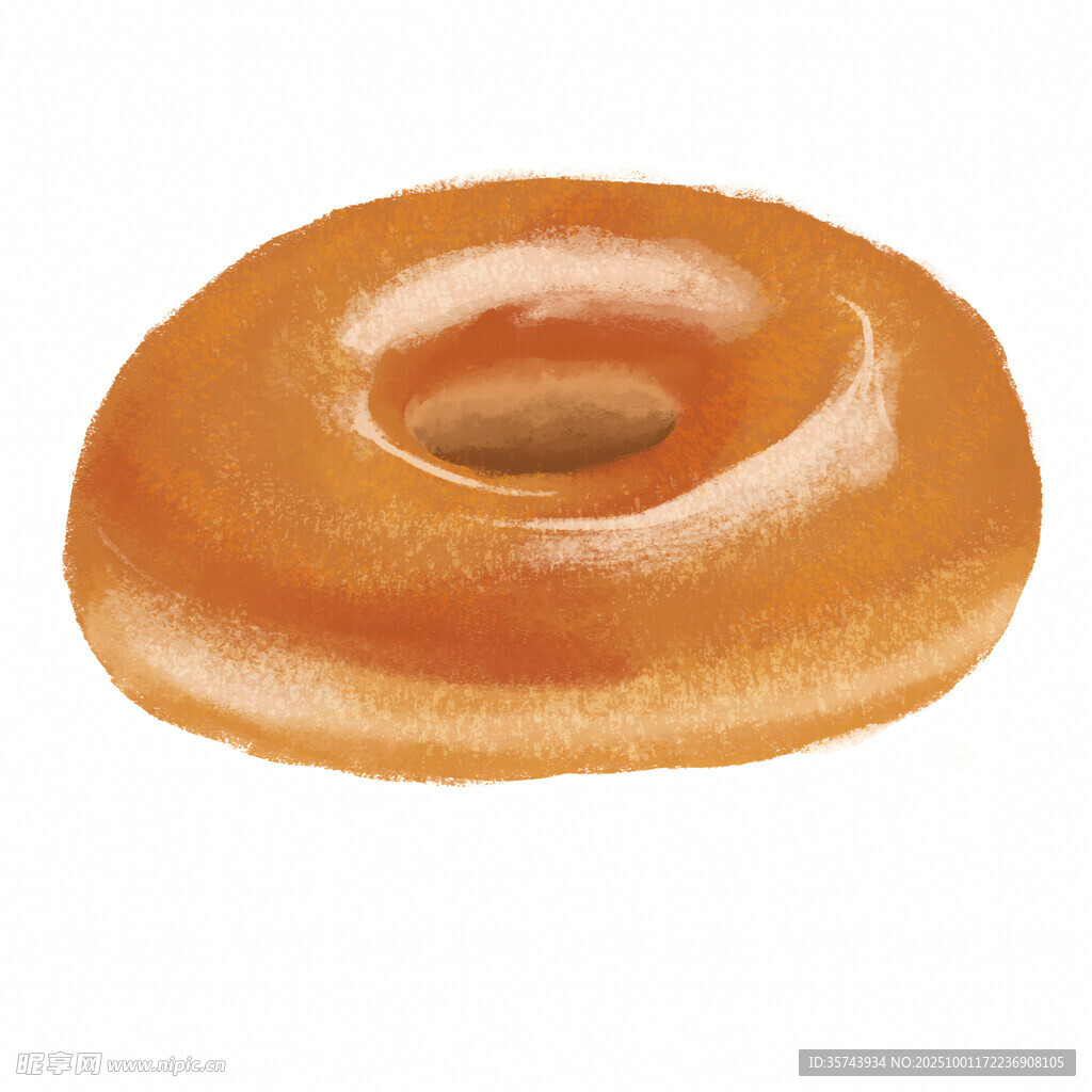 美味甜甜圈插画