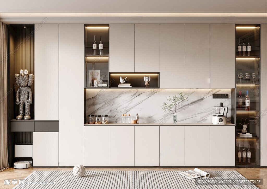 酒柜 餐边柜 玻璃柜 装饰柜 