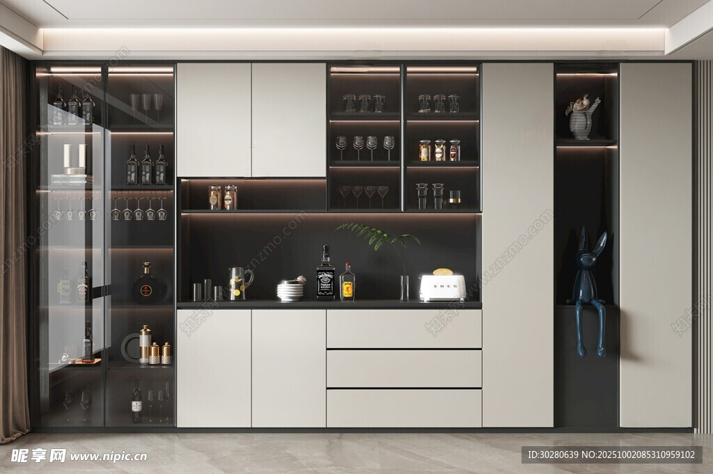 酒柜 餐边柜 玻璃柜 装饰柜 