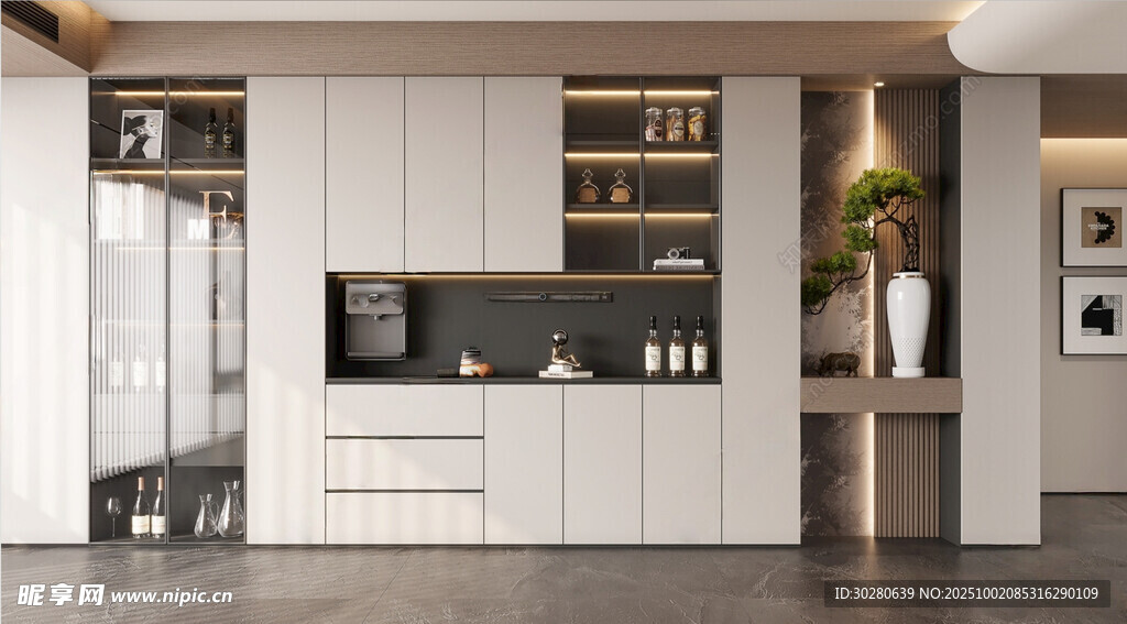 酒柜 餐边柜 玻璃柜 装饰柜 