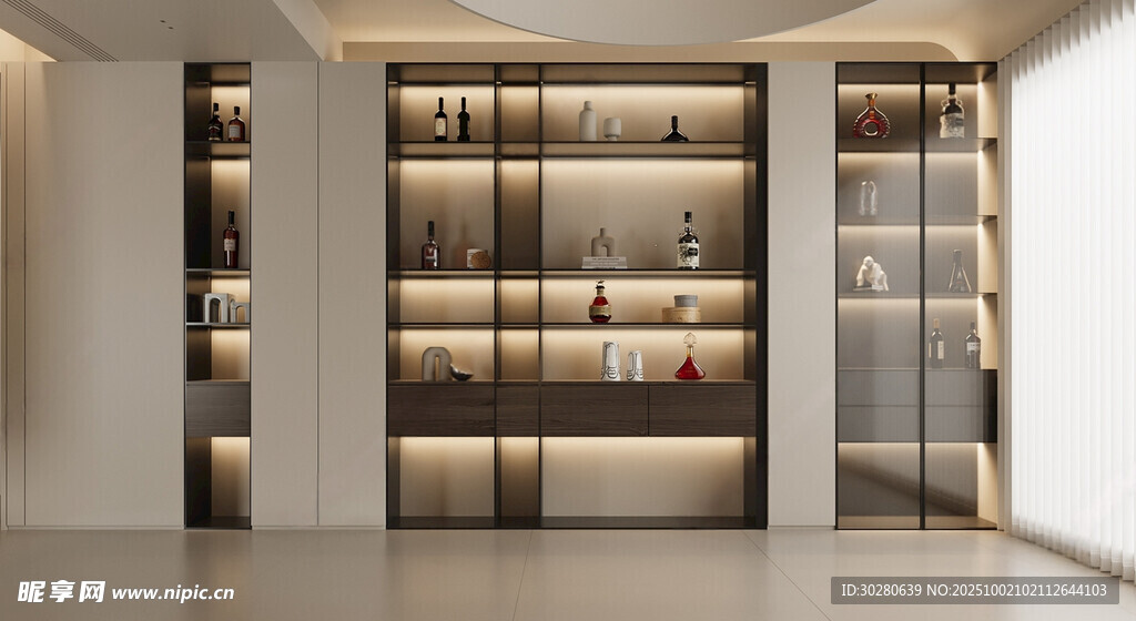 酒柜 餐边柜 玻璃柜 装饰柜 