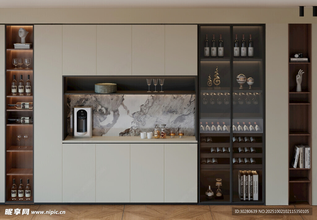 酒柜 餐边柜 玻璃柜 装饰柜 