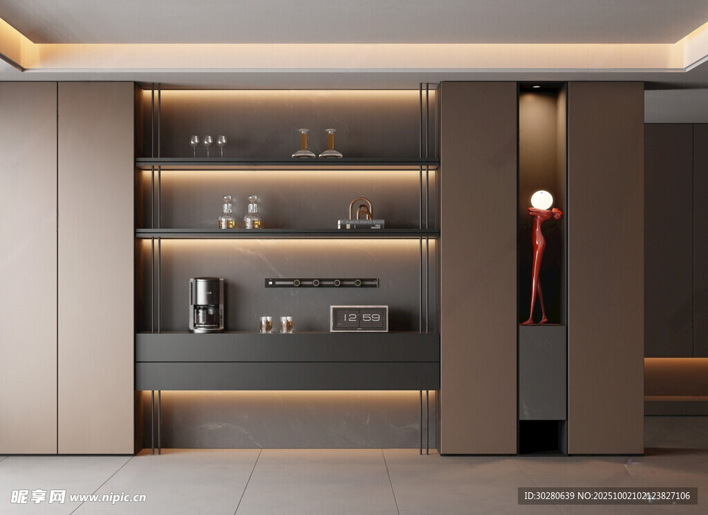 酒柜 餐边柜 玻璃柜 装饰柜 