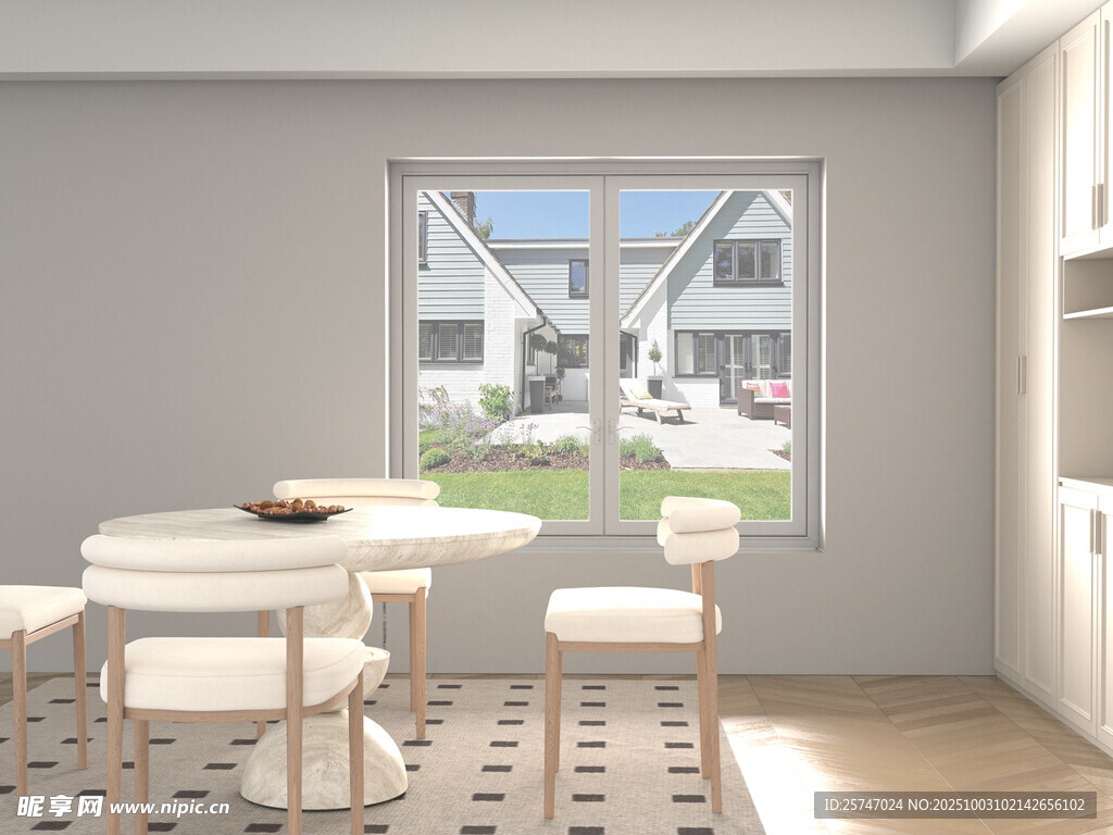 简约餐厅室内温馨场景