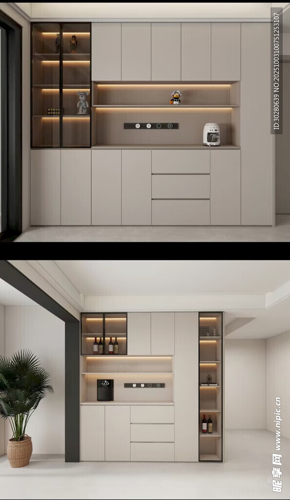 酒柜 餐边柜 玻璃柜 装饰柜 