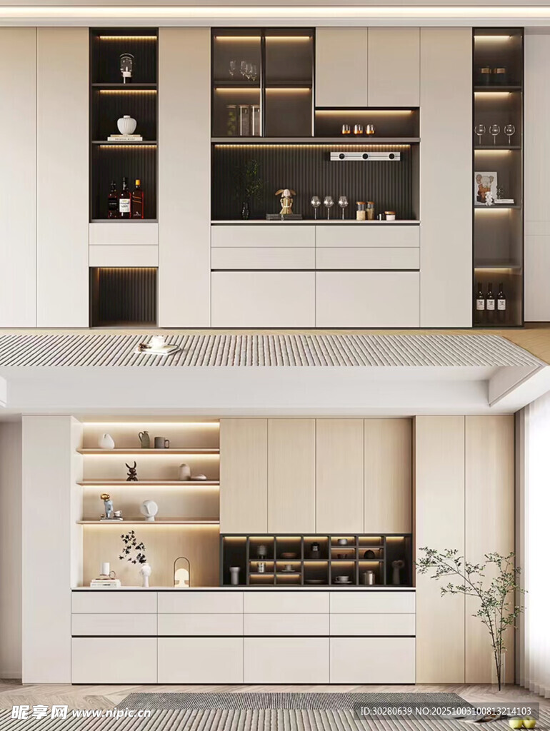 酒柜 餐边柜 玻璃柜 装饰柜 