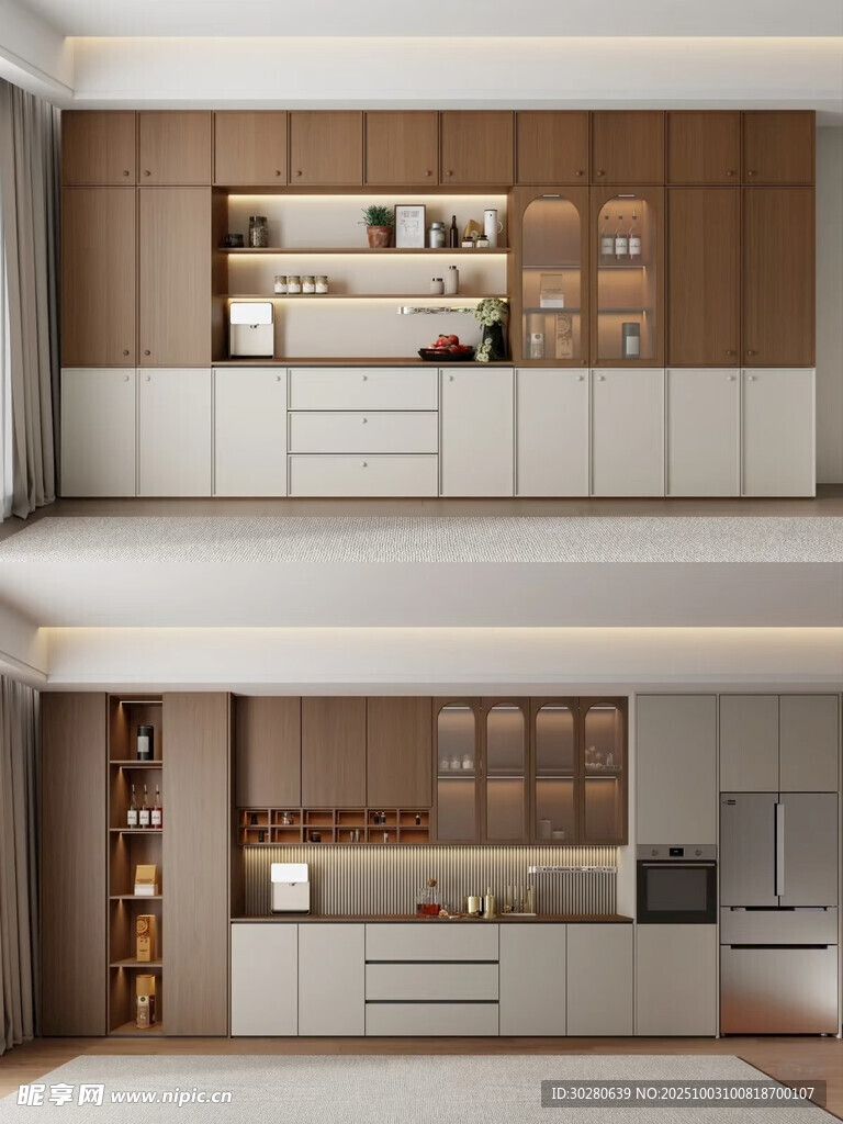 酒柜 餐边柜 玻璃柜 装饰柜 