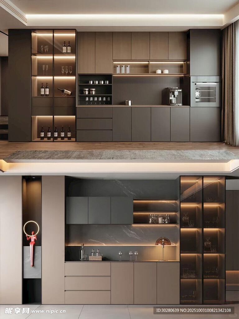 酒柜 餐边柜 玻璃柜 装饰柜 