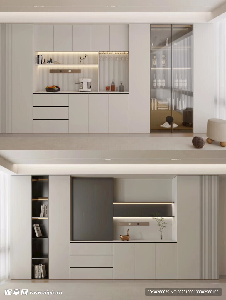 酒柜 餐边柜 玻璃柜 装饰柜 