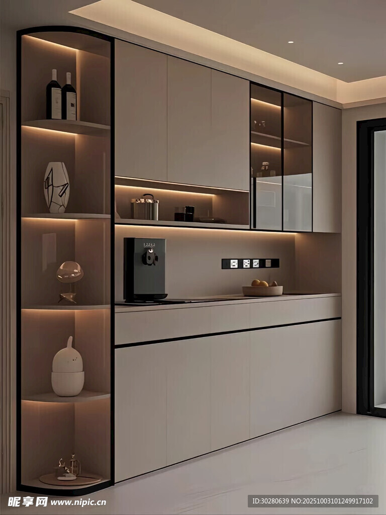 酒柜 餐边柜 玻璃柜 装饰柜 