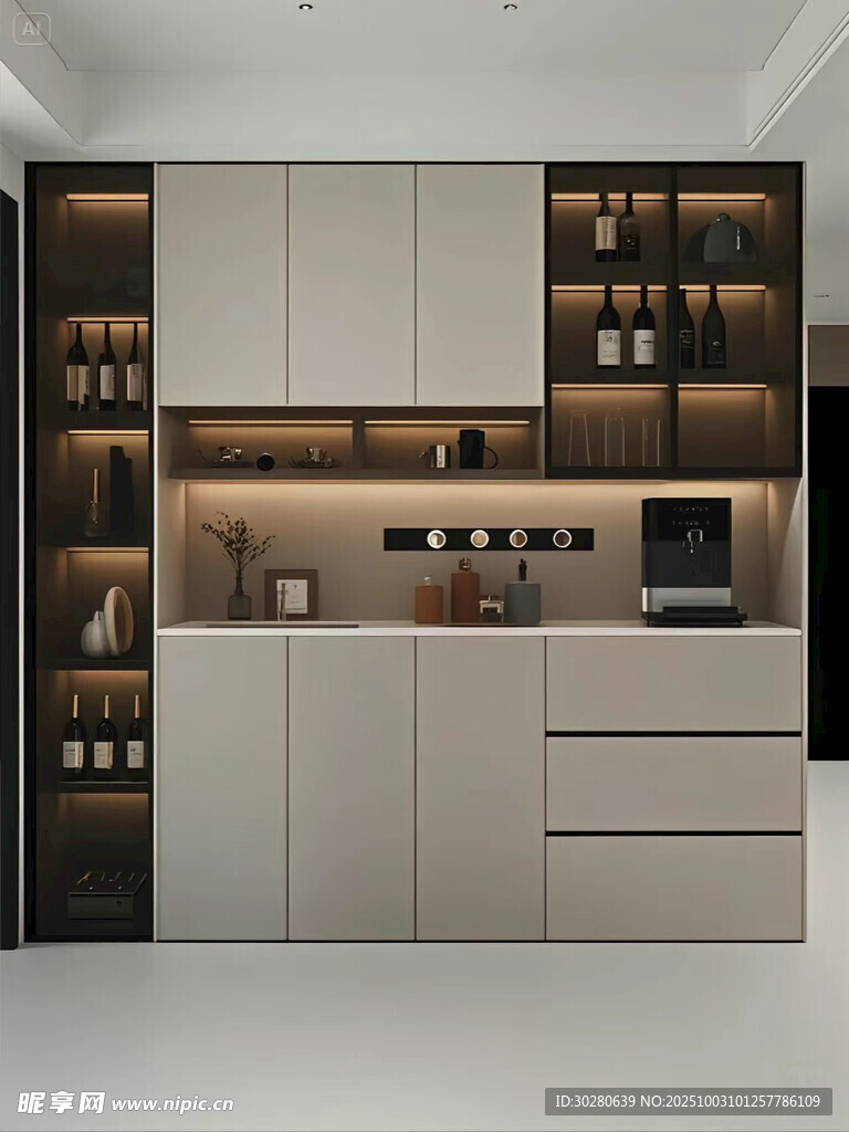 酒柜 餐边柜 玻璃柜 装饰柜 