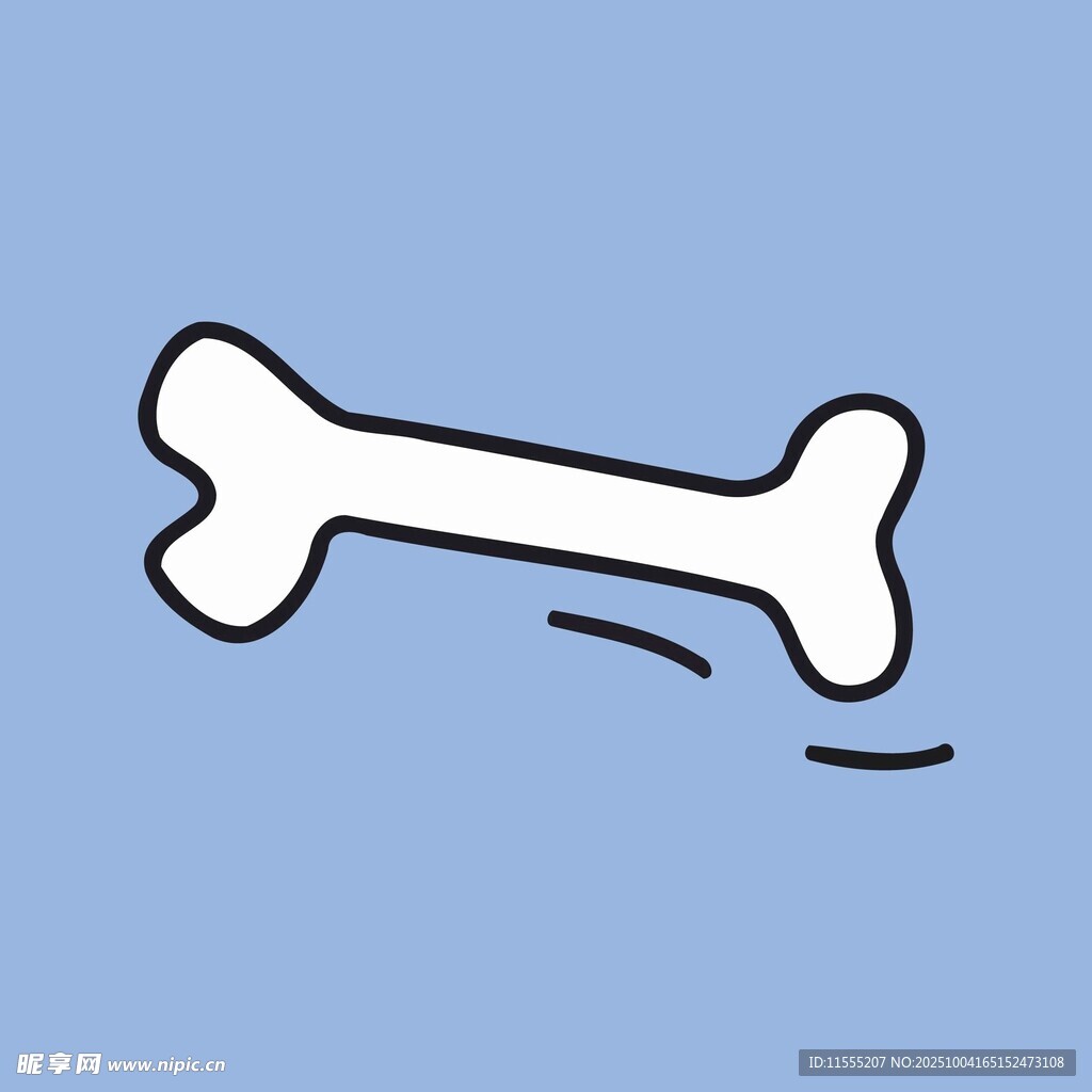 卡通风格的骨头图案