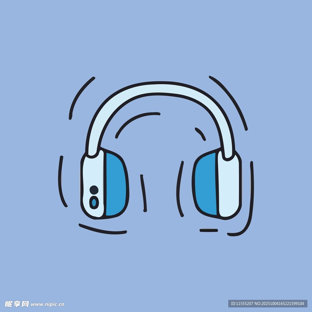 简约风格耳机插画