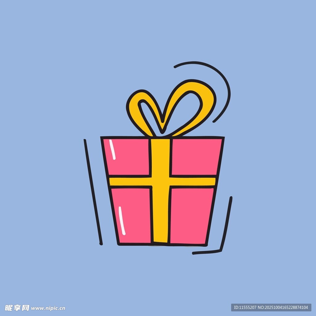 粉色礼品盒图标