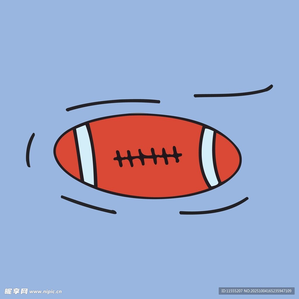 飞行中的橄榄球