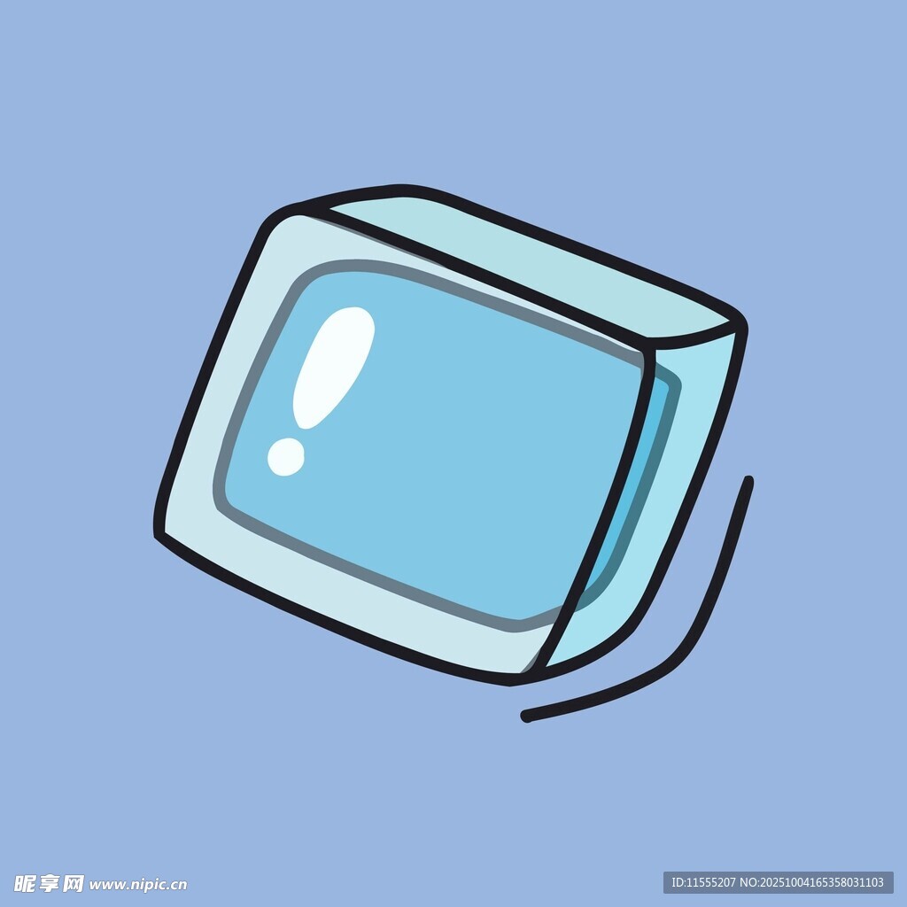 卡通风格的复古电视机