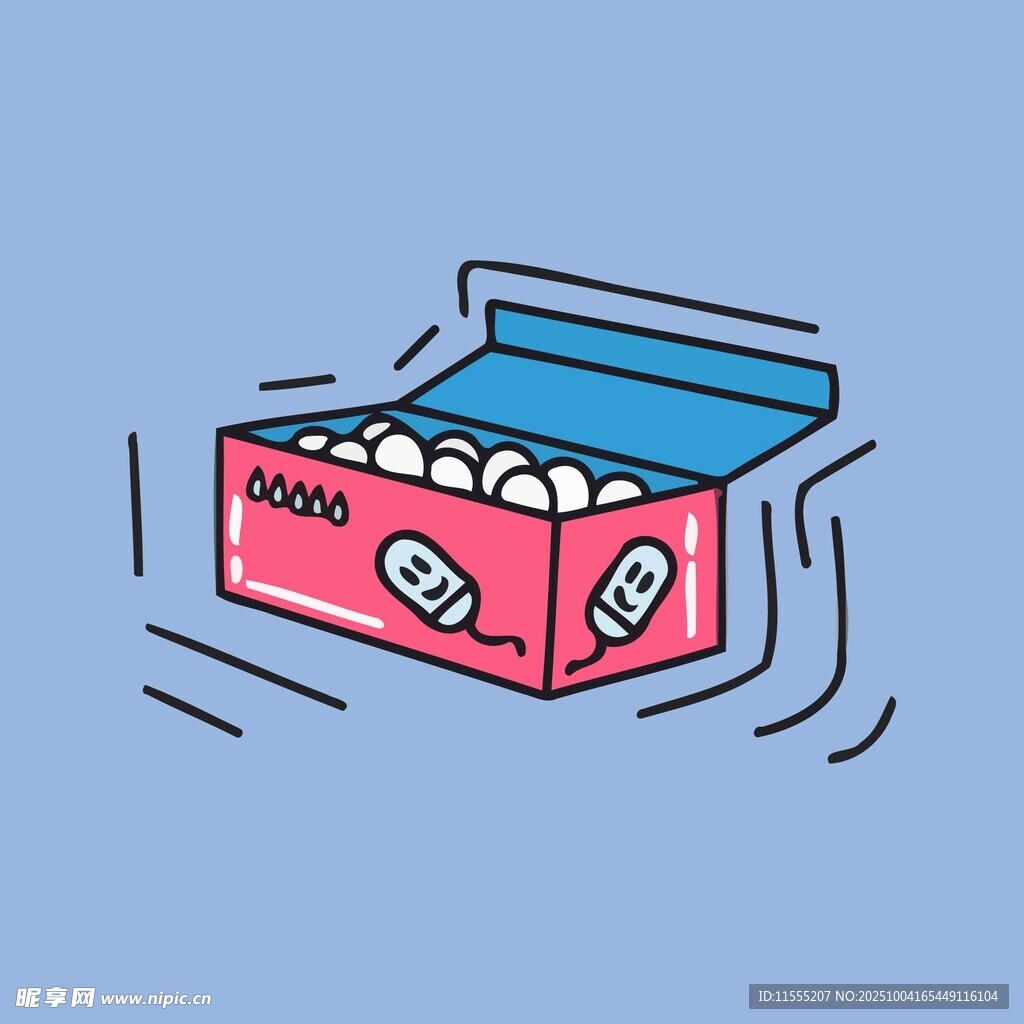 打开的乒乓球盒