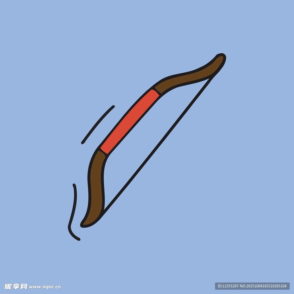 卡通风格的弓箭形象