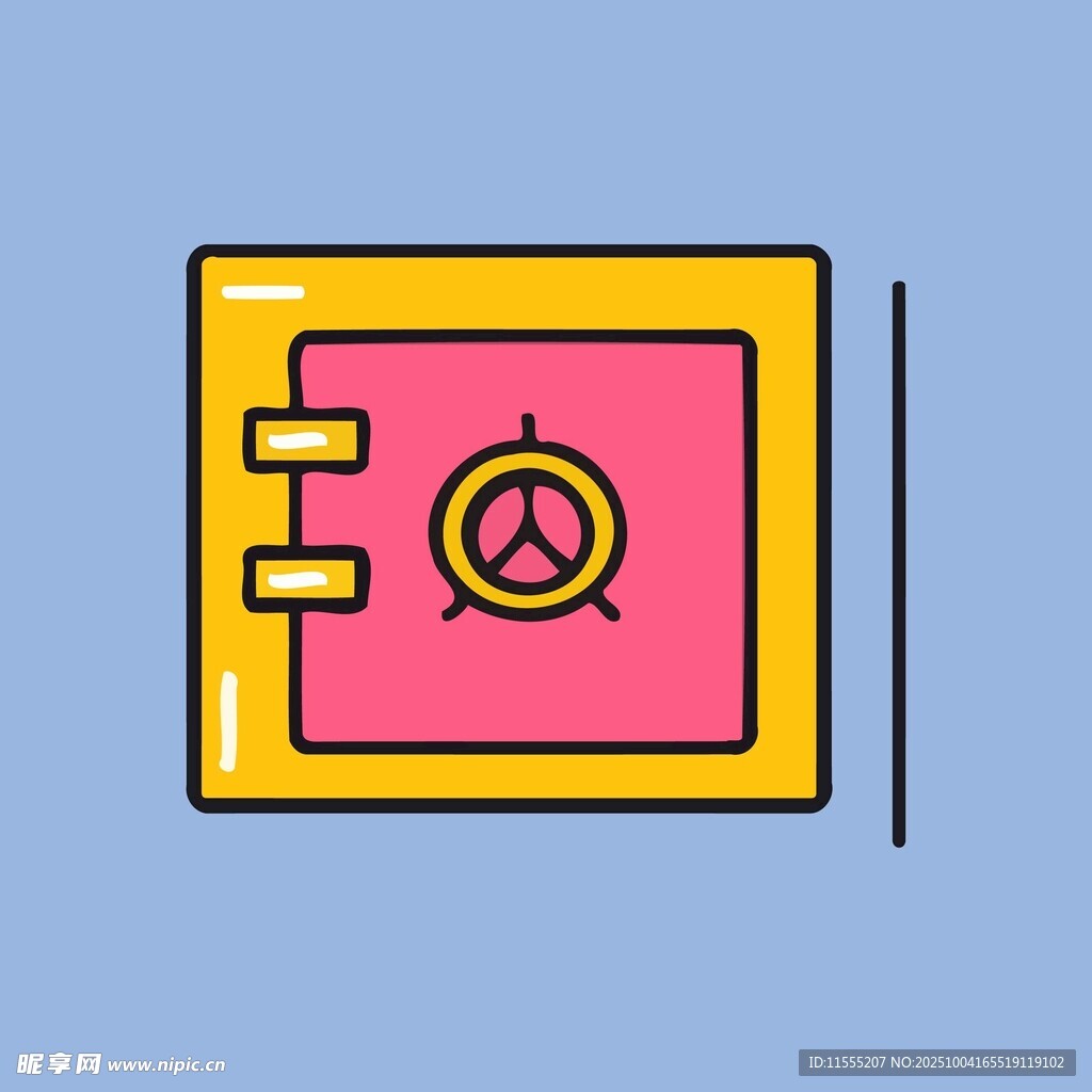 粉色保险箱图标