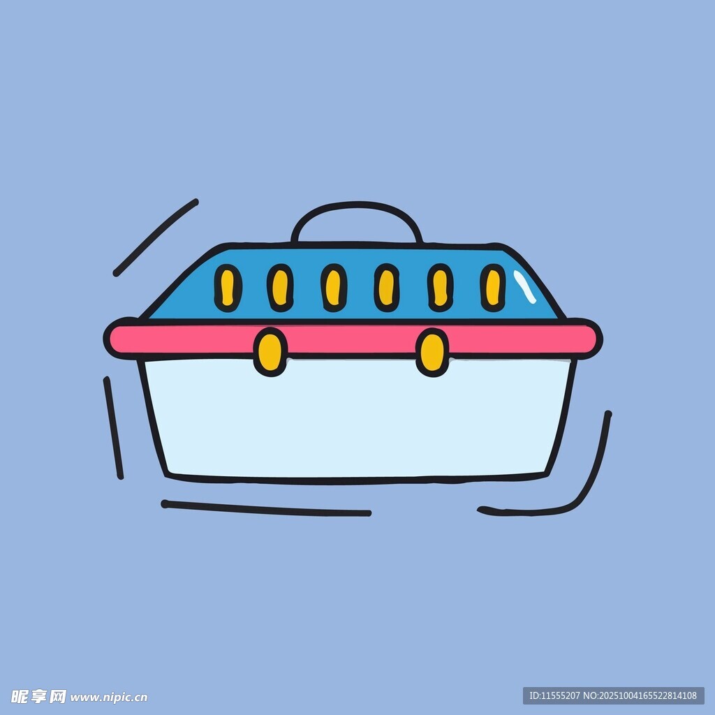 卡通风格宠物航空箱