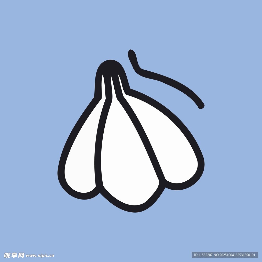 简约风格大蒜图标